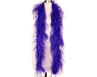 2 Ply Ostrich Feather Boa REGAL 2 Yards For Fashion, Accessory, Halloween, Costume Design, Dress Up, Dancing, Stage Performance ZUCKER®