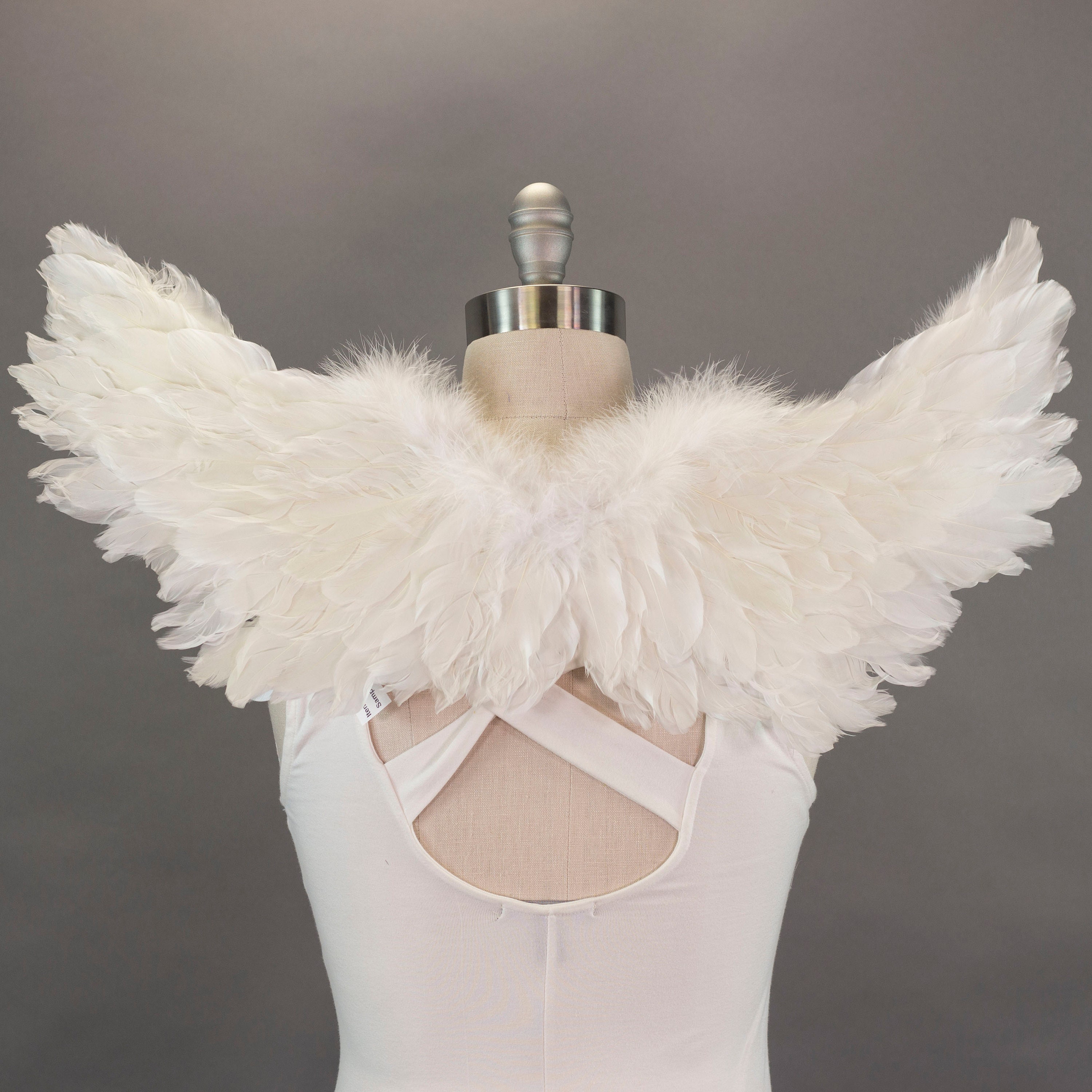 Ailes en plumes d'ange classique, blanc, taille unique, accessoire de  costume à porter pour l'Halloween