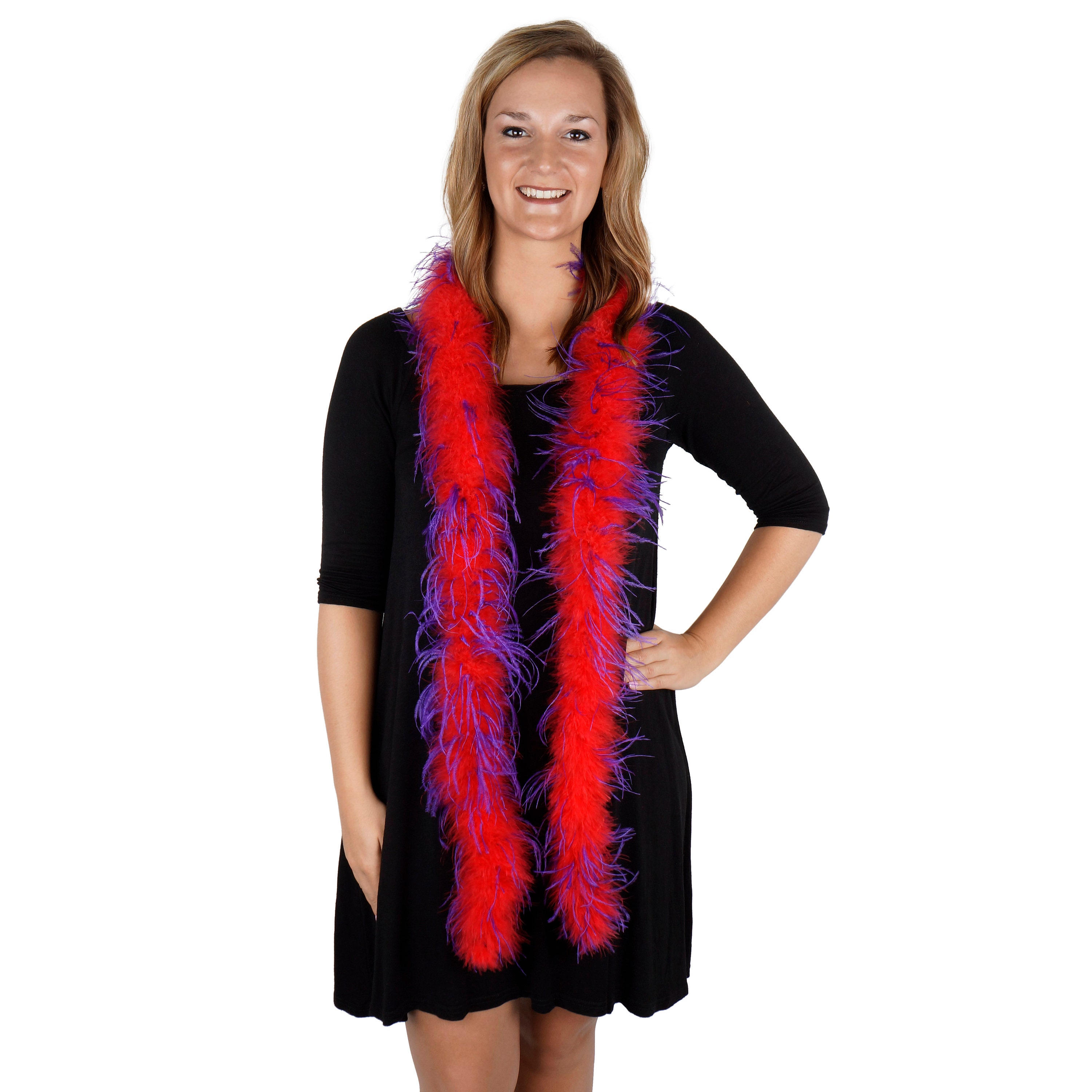 20 Ply Pink Luxury Ostrich Feather Boa 71long (180 cm)