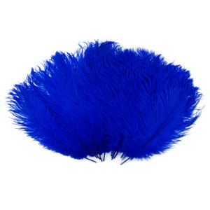 Ostrich Feathers 13-16 ROYAL BLUE For Feather Centerpieces, Party Decor, Millinery, Carnival, Fashion & Costume ZUCKER® image 3