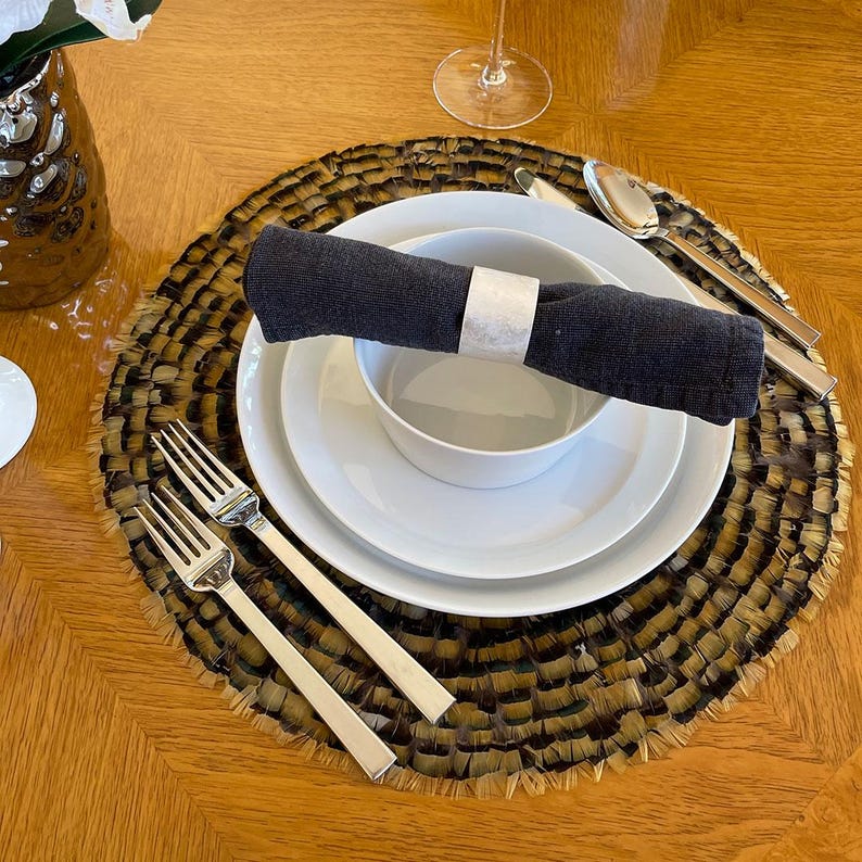 Zucker Pheasant Feather Placemat - Thumbnail 3
