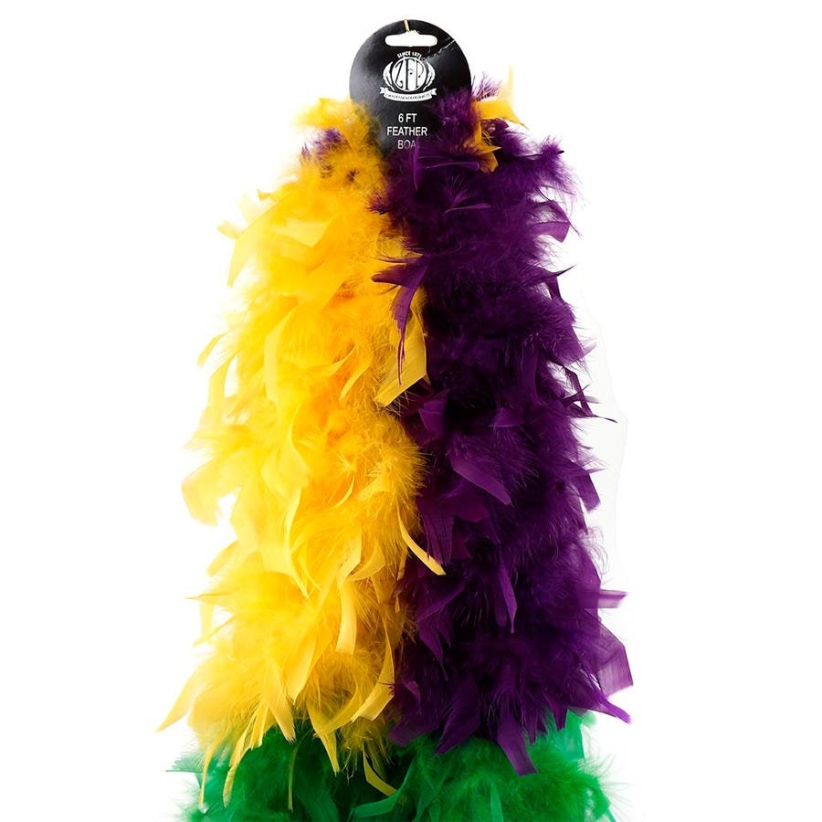 Mardi Gras Costume Feather Boa Heavy Weight Chandelle Feather Boa for