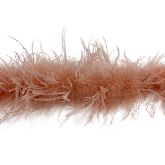 30Ply Thick Ostrich feather boa 2 M Feather Trim Natural Ostrich