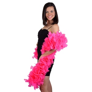 Boa de penas de peru PINK ORIENT - Boa de penas grande e econômica para carnaval, Halloween, festa à fantasia, burlesco e showgirl ZUCKER®