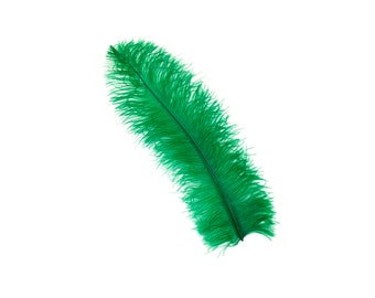 EMERALD 10-15" Ostrich Floss Feathers 50PCS For Floral Bouquets, Small Feather Centerpieces, Party Decor, Millinery, Costume Design ZUCKER®