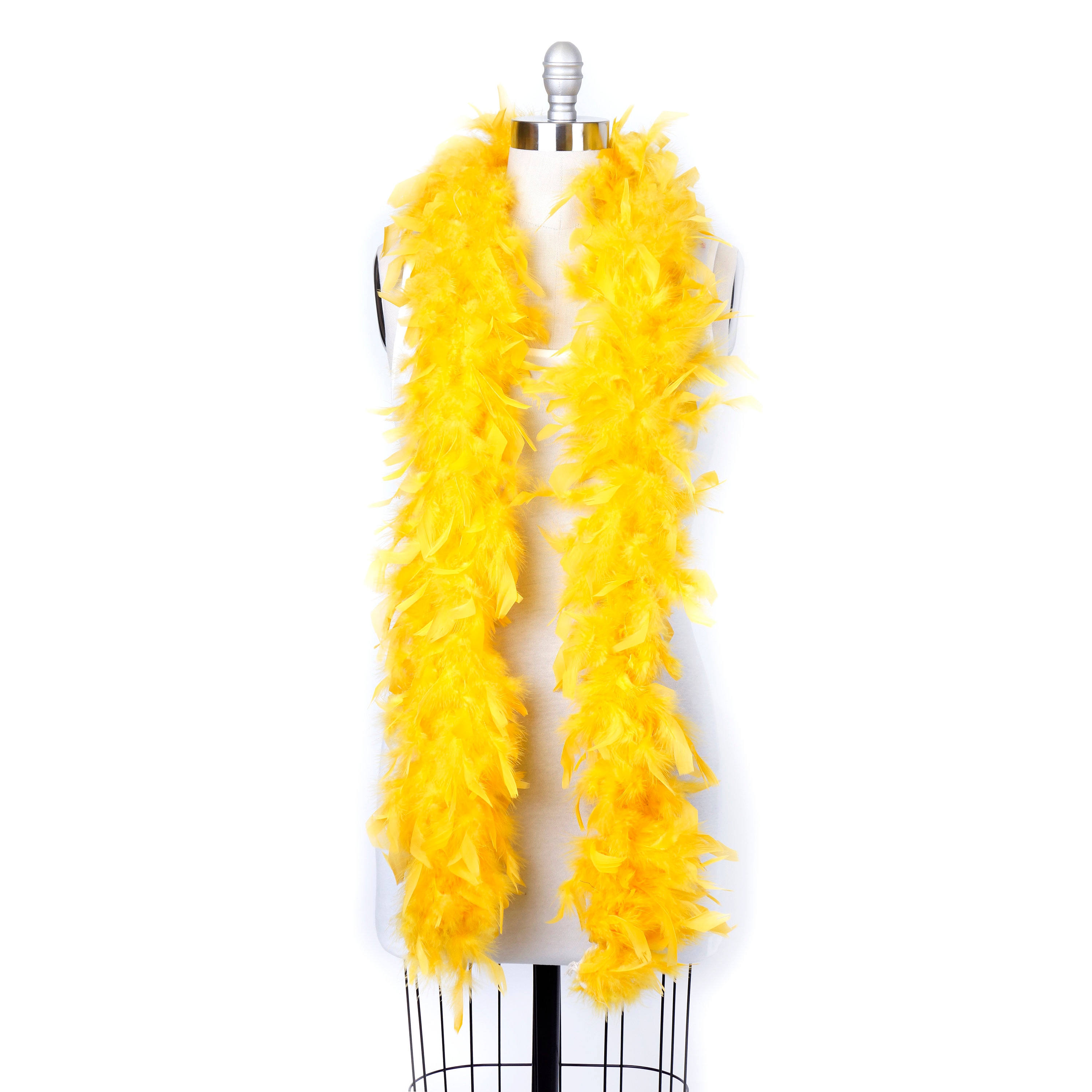 60 Gram Chandelle Feather Boa, Gold 2 Yards For Party Favors, Kids ...