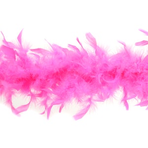 40 Gram Chandelle Feather Boa PINK ORIENT 2 Yards For Party Favors, Kids Crafting & Dress Up, Dancing, Wedding, Halloween, Costume ZUCKER®