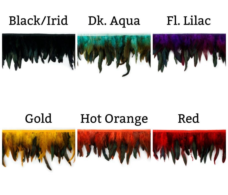 Costume DK.AQUA 1 Yard Dyed over Half Bronze Iridescent Schlappen Feather Fringe approx 6-8 Fashion /& Millinery Design Fringe ZUCKER\u00ae