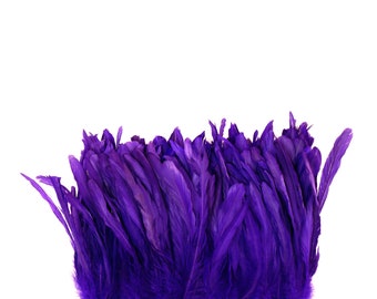 Rooster Tail Feathers, REGAL 8-10" Strung Bleach Dyed Coque Tails, Wholesale Feathers Bulk ZUCKER®