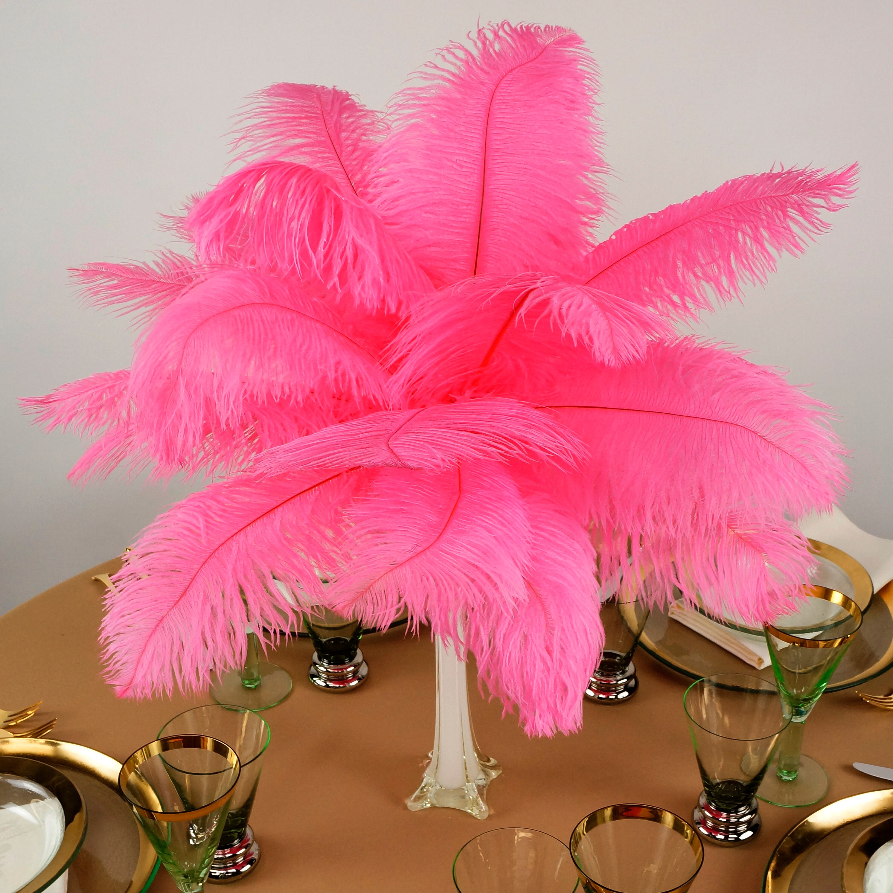 Ostrich Feathers 1316 Neon PINK ORIENT For Feather