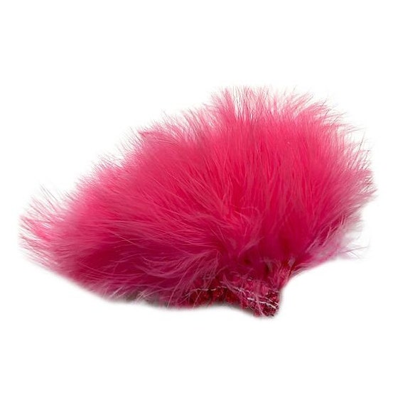 PINK ORIENT Strung Marabou Turkey Feathers for Fly Fishing, Fly