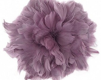 Goose Nagorie Feathers 5-6" Amethyst, Purple Strung Goose Feathers, Small Purple Goose Feathers Bulk - 1 Yard ZUCKER®