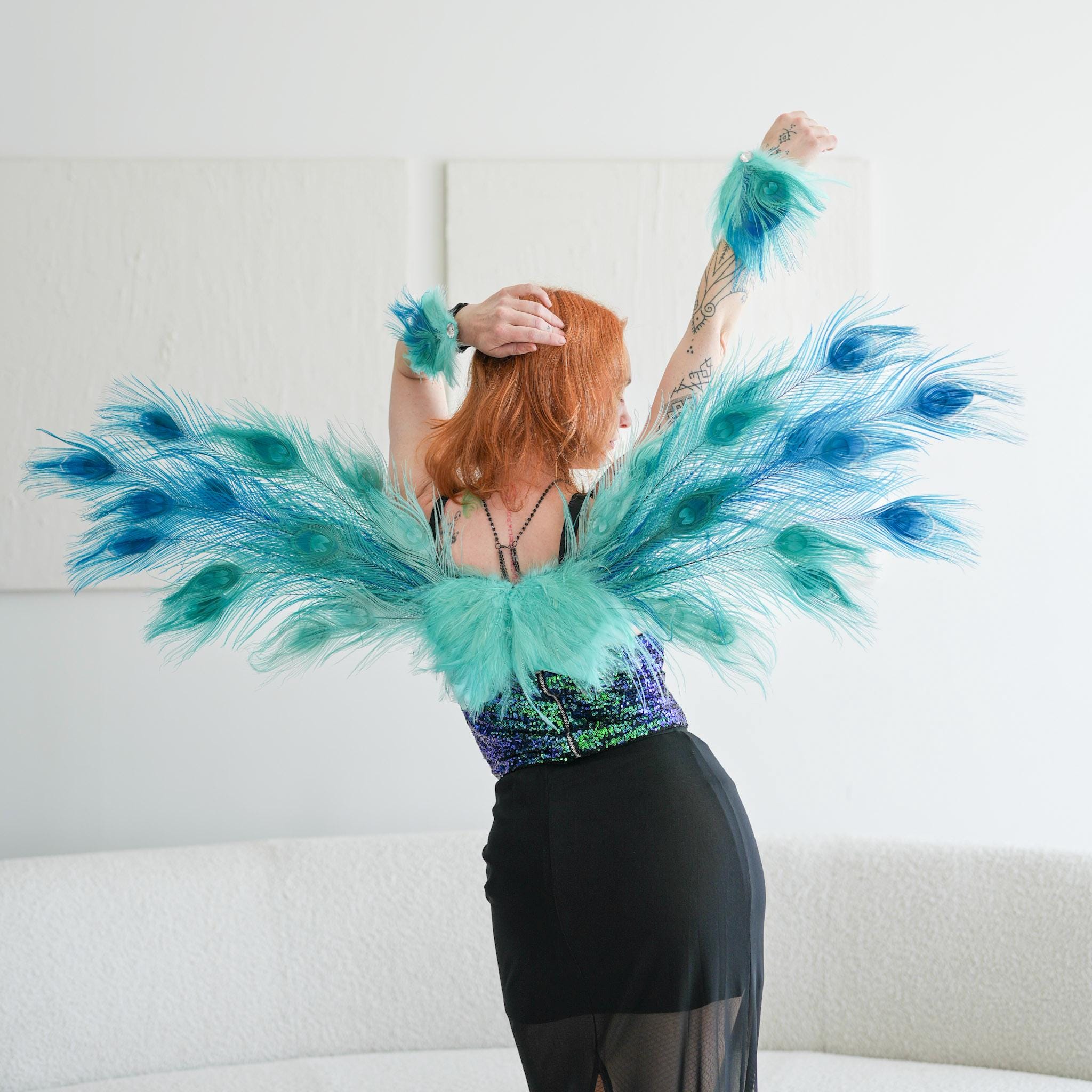 VGEBY Ailes d'ange colorées avec élastiques pour fête d'anniversaire