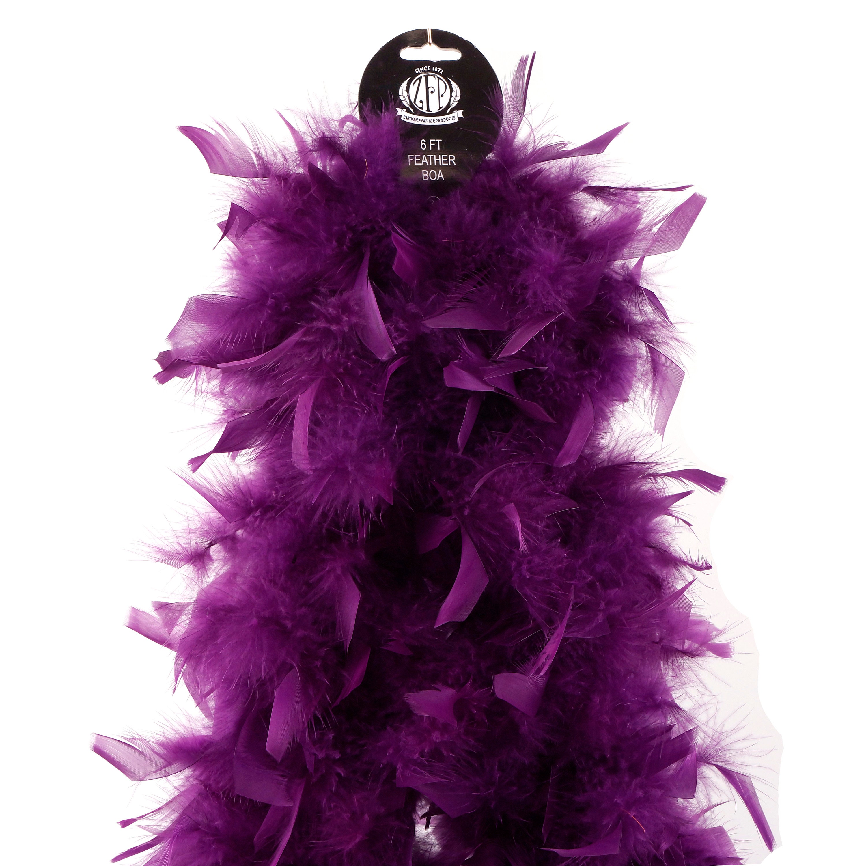 120 Gram Chandelle Feather Boa Purple 2 Yards For Party Favors, Kids