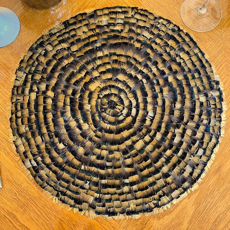 Zucker Pheasant Feather Placemat