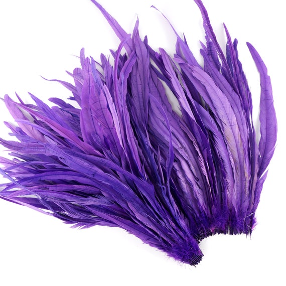Zucker Rooster Coque Tails White-Dyed - Purple
