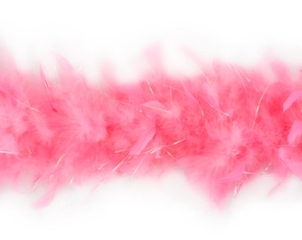 40 Gram Chandelle Feather Boa  CORAL & OPAL LUREX 2 Yards For Party Favors, Kids Craft, Dress Up, Dance, Halloween, Costume Zucker®