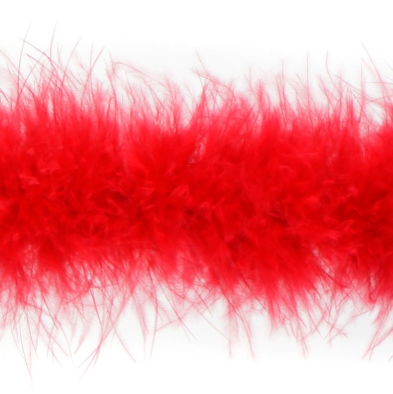 RED Marabou Feather Boas 20 Grams 2 Yards for DIY Art Crafts Etsy