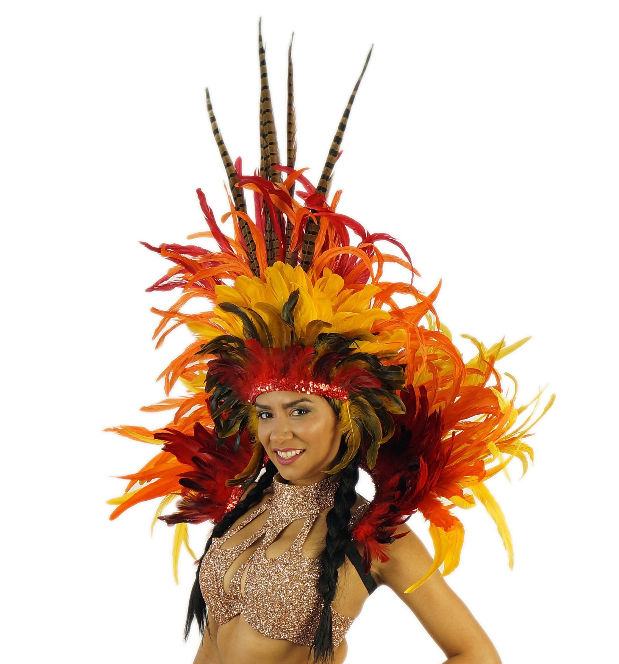 Empress Sun Feather Costume CLOSEOUT Sale for Carnival & Samba ZUCKER