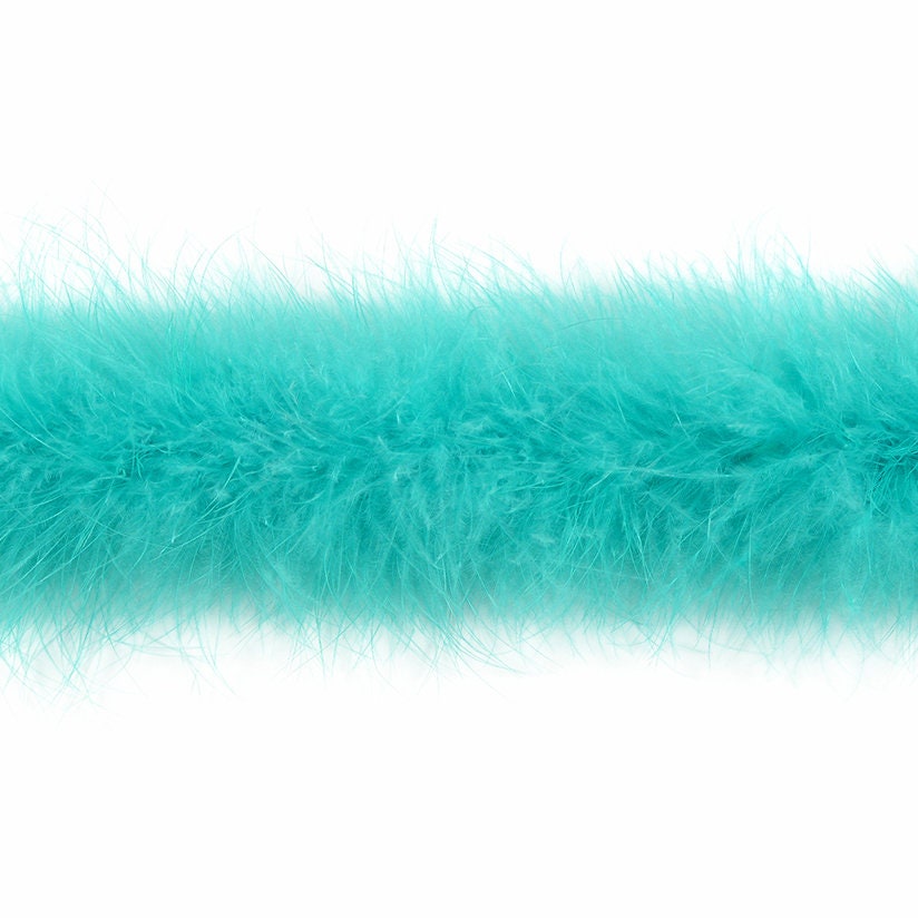 Zucker Light Weight Chandelle Feather Boas Solid Colors - Mint Green