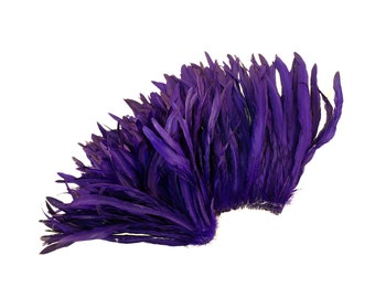 Rooster Tail Feathers, REGAL 12-14" Strung Bleach Dyed Coque Tails, Wholesale Feathers Bulk ZUCKER®