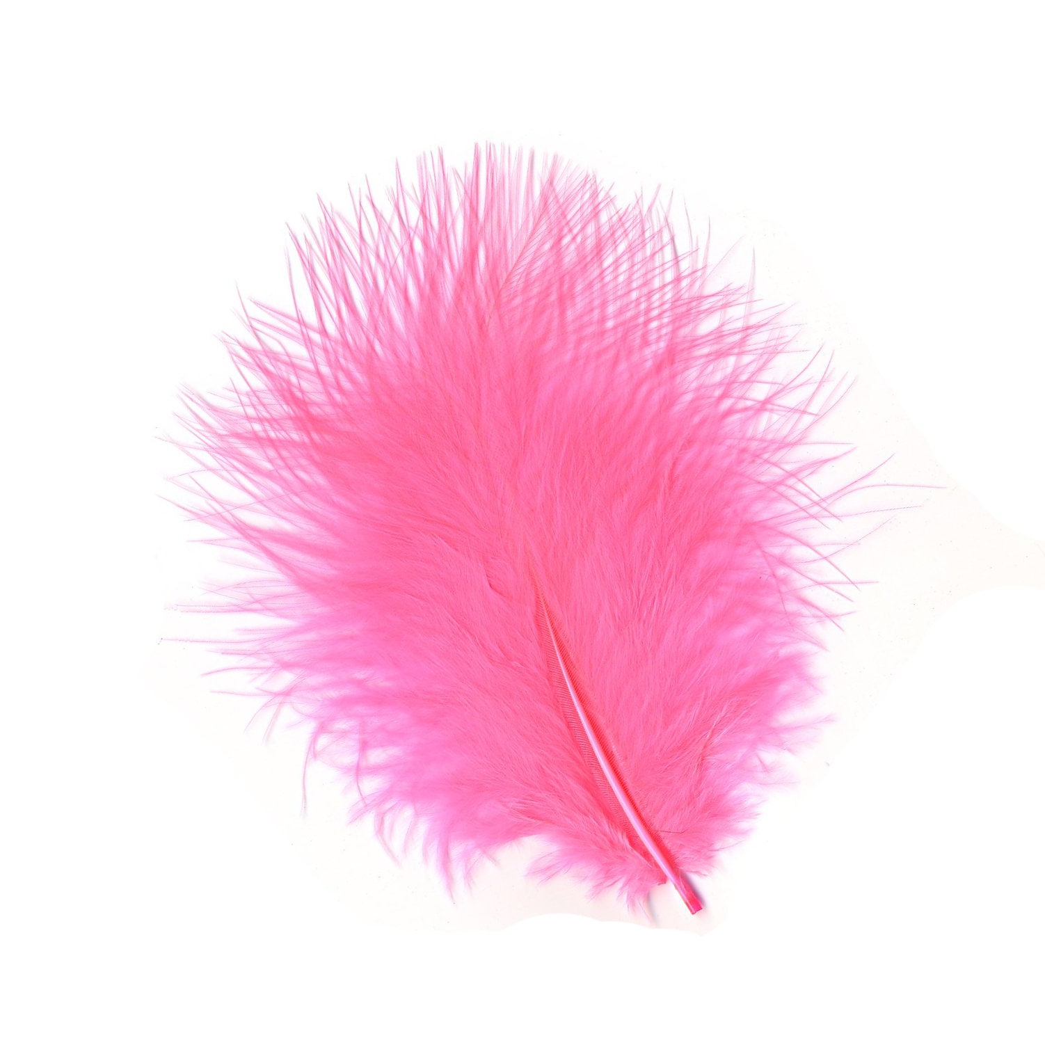 Turkey Feathers, Pink Orient Loose Turkey Marabou Feathers, Short and ...