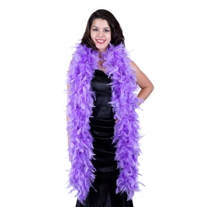 Fancy Dress Colorful Feather Scarf Lifeful for Fancy Dress Crafts (Purple)