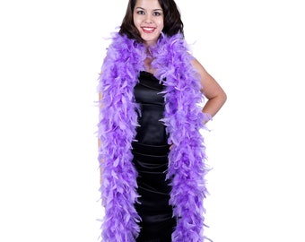 120 Gram Chandelle Feather Boa Lavender 2 Yards For Party Favors, Kids Craft & Dress Up, Dancing, Wedding, Halloween, Costume ZUCKER®