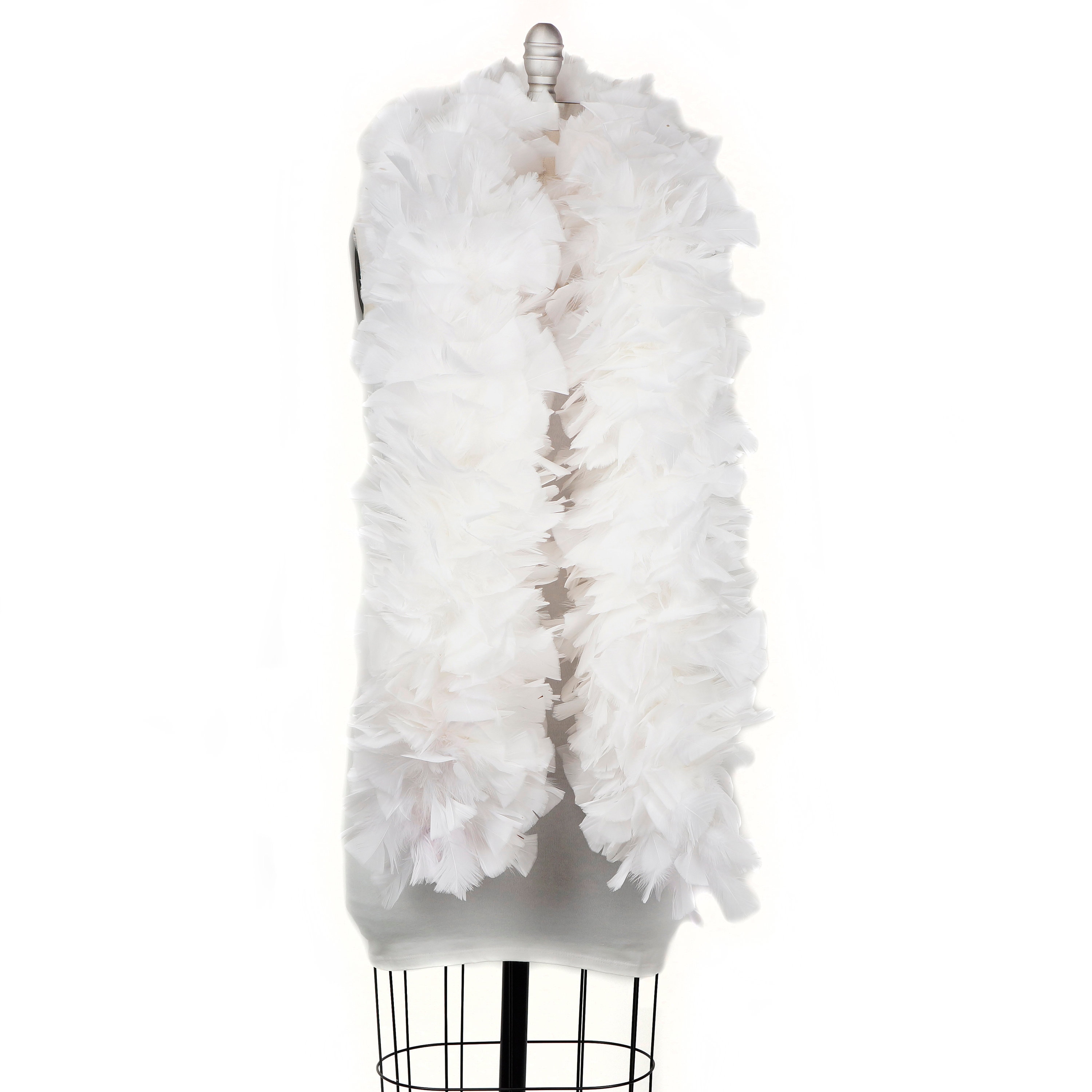 WHITE Turkey Feather Boa Large Economy Feather Boa for Etsy