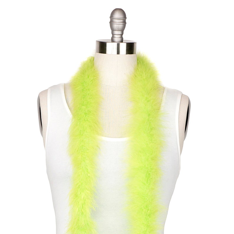 LIME Marabou Feather Boas 20 Grams 2 Yards for DIY Art Crafts Etsy