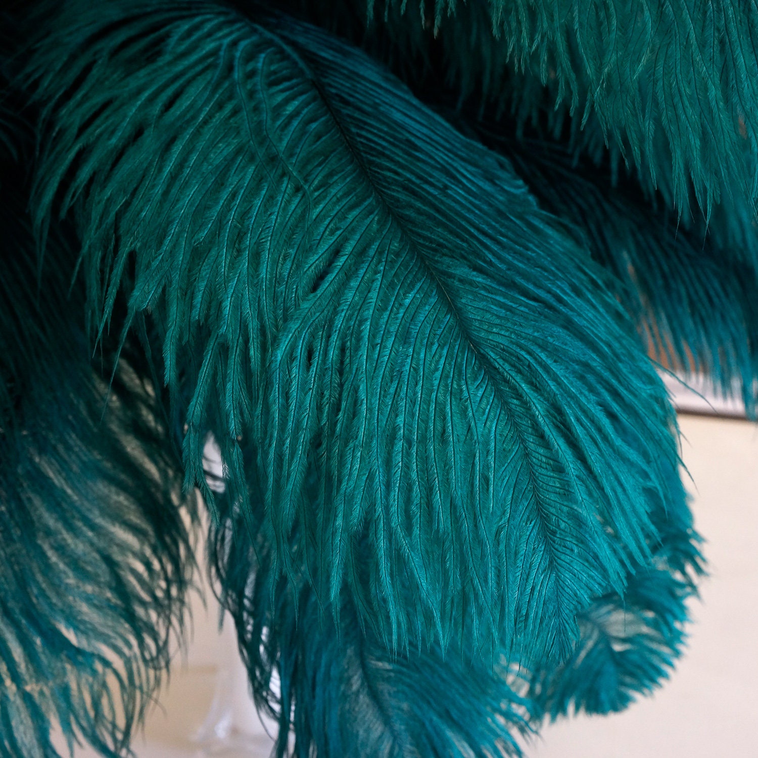 Ostrich Feathers 17-20 TEAL, 1 to 25 pcs, Ostrich Plumes, Carnival ...