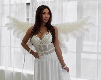 トリートユアセルフ angel wings long dress white トリートユアセルフ