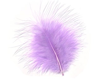 Turkey Feathers, Orchid Loose Turkey Marabou Feathers, Short and Soft Fluffy Down, Craft and Fly Fishing Supply Feathers ZUCKER®