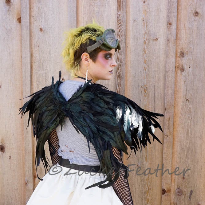 black bird wings costume