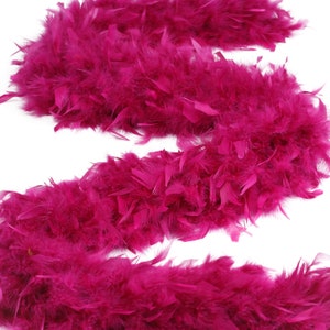 120 Gram Chandelle Feather Boa Purple 2 Yards For Party Favors, Kids Craft & Dress Up, Dancing, Wedding, Halloween, Costume ZUCKER®