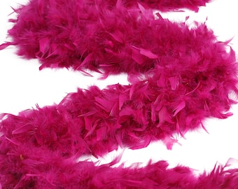 120 Gram Chandelle Feather Boa Purple 2 Yards For Party Favors, Kids Craft & Dress Up, Dancing, Wedding, Halloween, Costume ZUCKER®