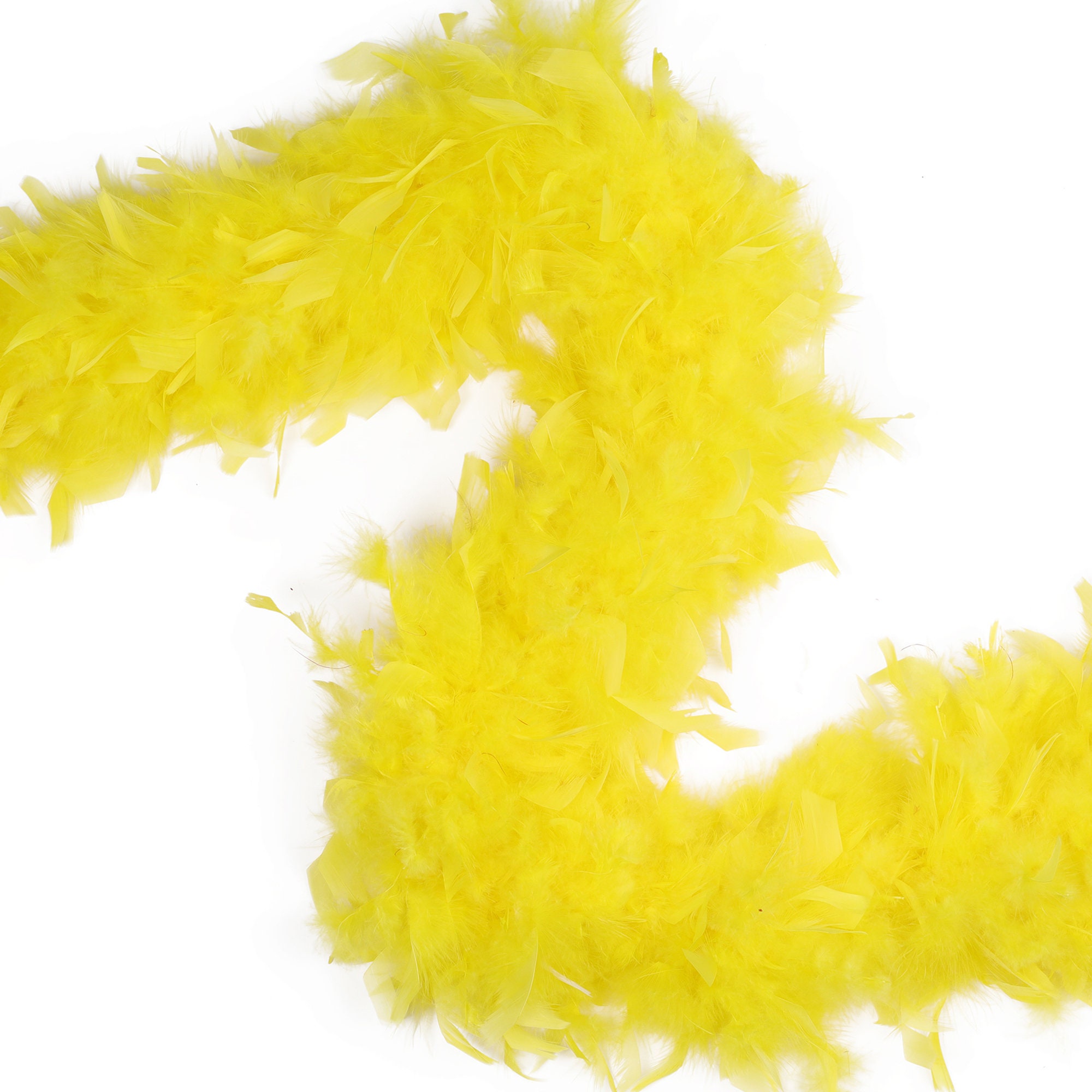 120 Gram Chandelle Feather Boa Yellow 2 Yards For Party Favors, Kids Craft & Dress Up, Dancing