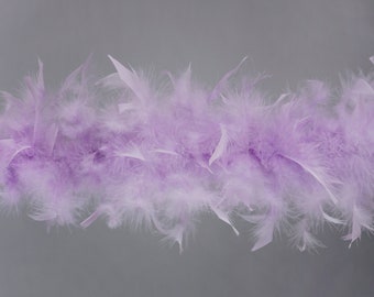 40 Gram Chandelle Feather Boa ORCHID 2 Yards For Party Favors, Kids Crafting & Dress Up, Dancing, Wedding, Halloween, Costume ZUCKER®