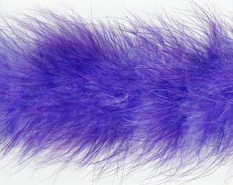 Violet & Regal Tipped Marabou Feather Boa 20 Grams 2 Yards For DIY Art Crafts Carnival Fashion Halloween Costume Design Home Decor ZUCKER®