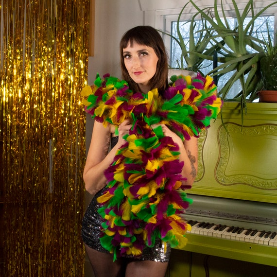 Boa En Plumes 180cm Rose - Accessoire Déguisement Showgirl, Carnaval, Fête à Thème
