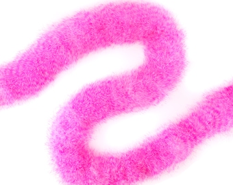 Pink Stenciled X-Heavy Marabou Feather Boa, Luxurious Marabou Boa for Fashion, Costume Design, Home Decor, DIY Art Crafts ZUCKER®