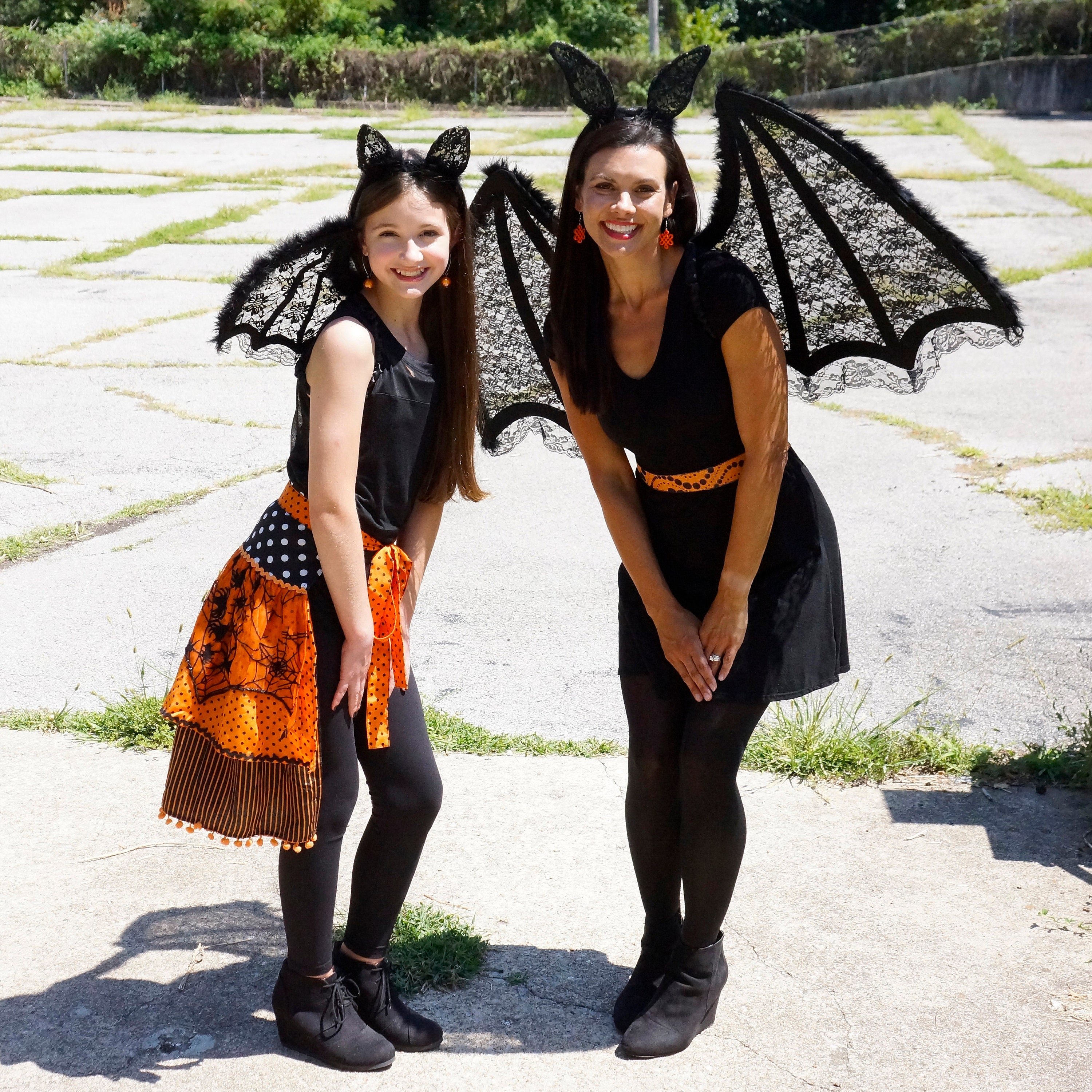 Halloween costume Black Bats and feathers with black headband Amazon.com: Nicky Bigs Novelties Bat Costume Kit Black Bat  main image 3