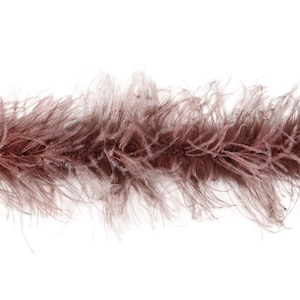 1 Ply Ostrich Feather Boa ROSE 2 Yards Fashion, Accessory, Halloween, Costume Design, Dress Up, Dancing, Stage  ZUCKER®