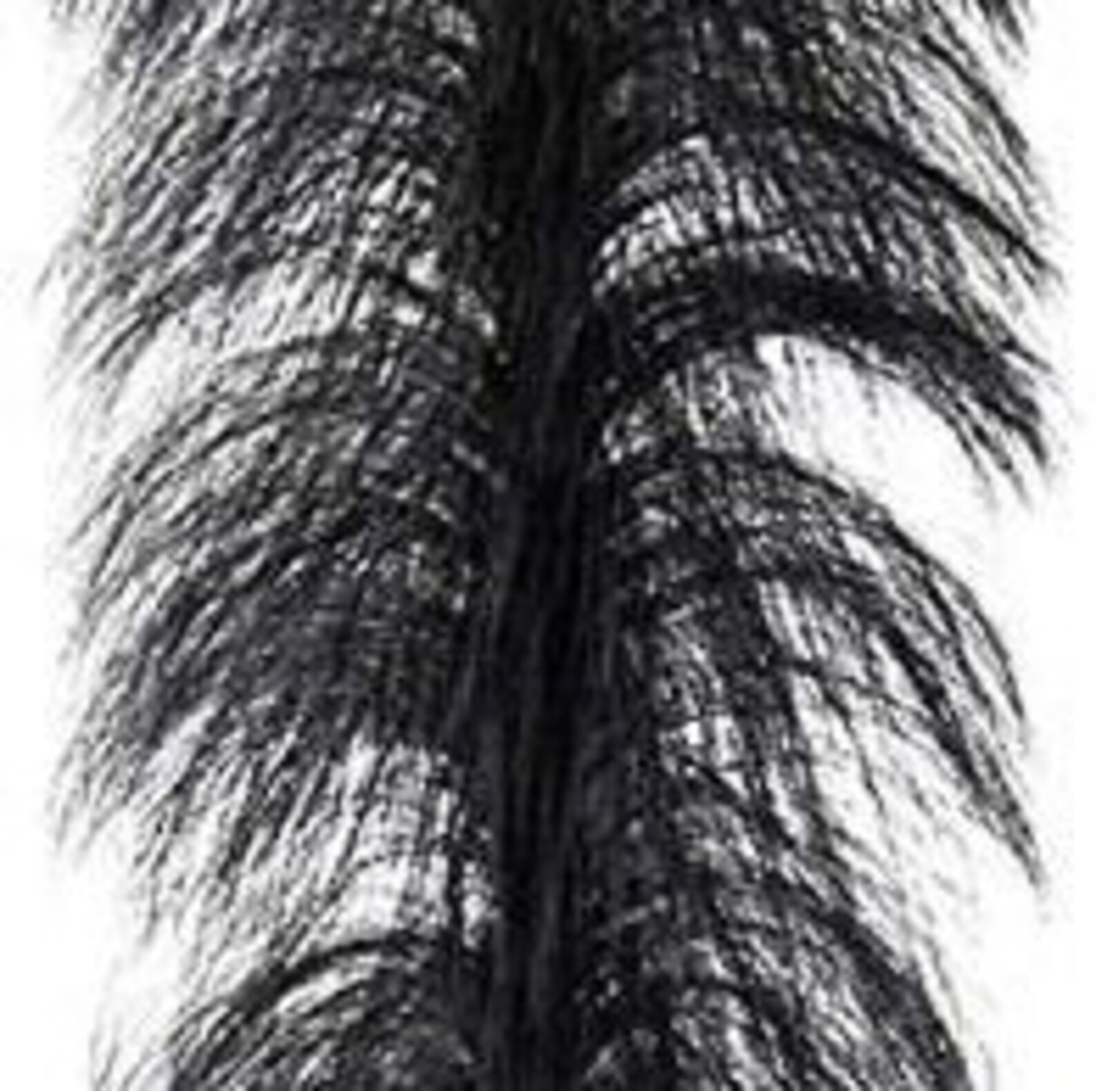 Faux Ostrich Feather Stems Black Fake Ostrich Feathers Faux Etsy