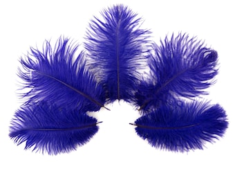 Ostrich Feathers 4-8" REGAL Purple, Mini Ostrich Drabs, Floral Bouquets, Boutonnieres, Small Centerpieces ZUCKER® Dyed and Sanitized USA