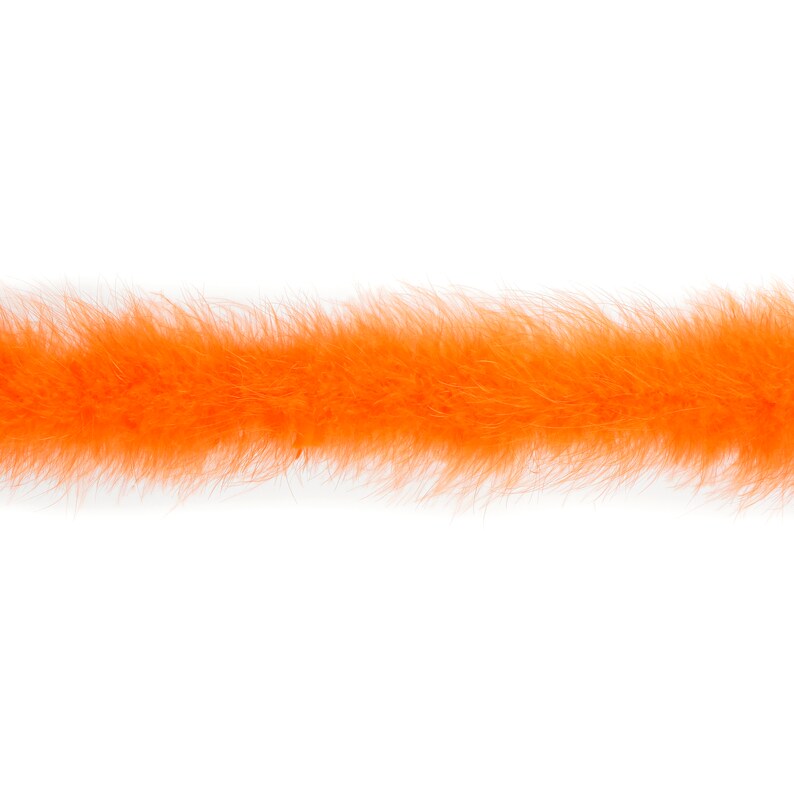 ORANGE Marabou Feather Boa Heavy Weight 25 Grams 2 Yards for Etsy