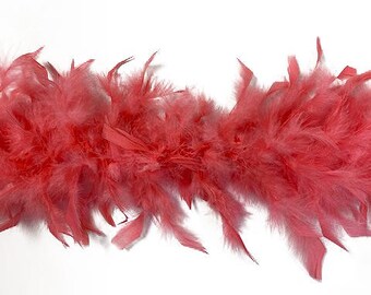 40 Gram Chandelle Feather Boa CORAL 2 Yards For Party Favors, Kids Crafting & Dress Up, Dancing, Wedding, Halloween, Costume ZUCKER®