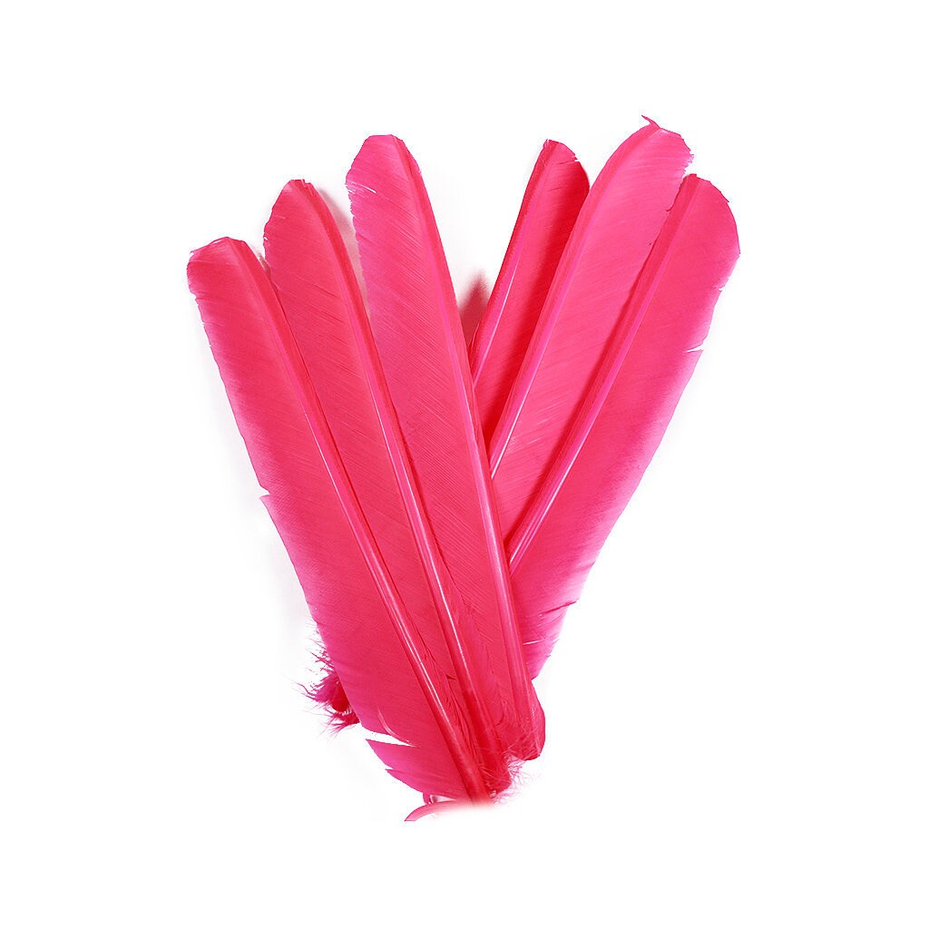 Zucker Feather Products Turkey Feather Boas 10-14 inch - Candy Pink