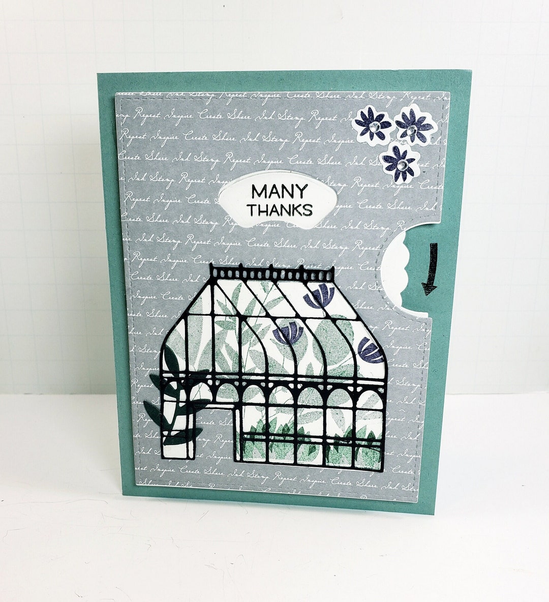 Thank You Card Interactive Thank You Card Merci Muchas Gracias