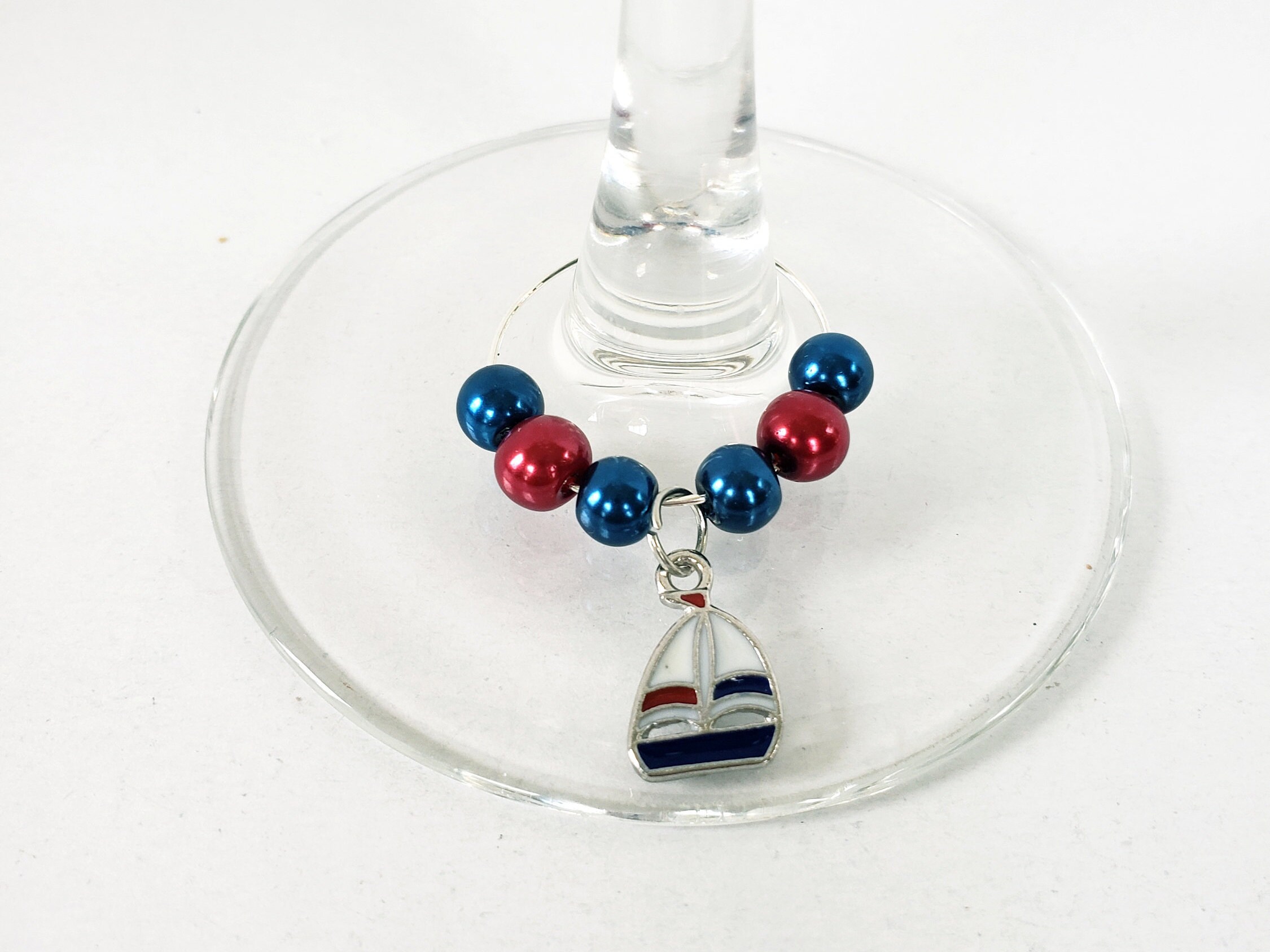 Wine Charms Coastal Wine Charms Wine Glass Markers Etsy UK